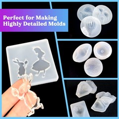 Let’S Resin Silicone Mold Making Kit-Translucent Silicone Rubber Non-Toxic Liqui