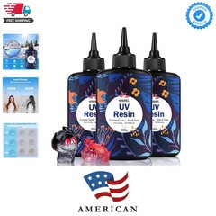 UV Resin 300g – Upgraded UV Resin Kit, Hard Type Crystal Clear Ultraviolet Cu…
