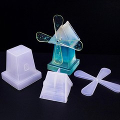 Silicone Mould Resin Rotary Windmill Epoxy Casting Ornament Decor Craft Mold