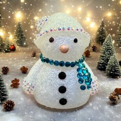 Handmade Tiny Snowman Silicone Mold For Resin