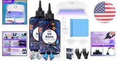 All-in-One UV Jewelry Making Kit with Light and Accessories – 200g Resin