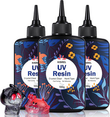 UV Resin 300G – Upgraded UV Resin Kit, Hard Type Crystal Clear Ultraviolet Curin