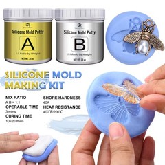 Silicone Putty – 2.5 Lb Flexible Silicone Mold Making Kit for Reusable Silico…