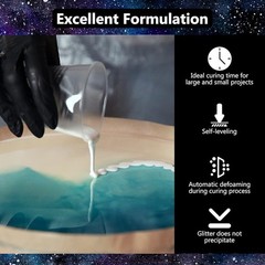 Premium Epoxy Resin Kit Clear Self-Leveling Non-Toxic Crafting Supplies New