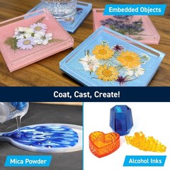 Table Top Epoxy Resin Kit – 2 Gallon Crystal Clear Epoxy with High Gloss & UV…