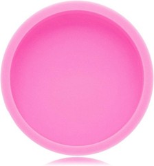 Super Shiny 4.5 Inches Round Coaster Mold Thick Silicone Coaster Mold 0.75″ D…