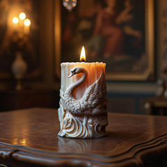 Swan Animal Cylinder Molds Silicone Wave Spiral Candle Mold – Silicone Resin Cas