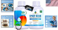 Coasters & Molds Casting Resin Epoxy – 34 Oz – Self Leveling