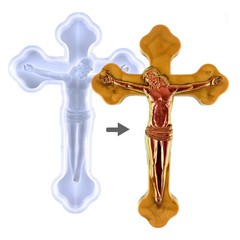 Cross Silicone Resin Molds Crucifix Wall Cross Party Supplies Epoxy Mold for