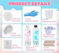 Taba Squishy Kit – 18oz Transparent Liquid small to medium,