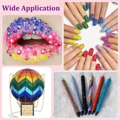 A Dazzling 34000 Pcs Resin Gem Set for Bedazzling, Nail Art & Craft Projects