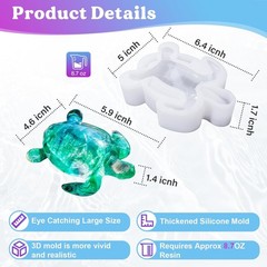 Large 3D Sea Turtle Resin Mold