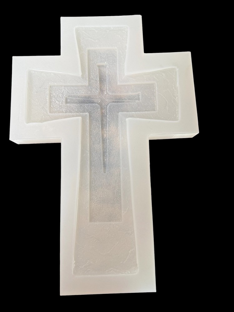 Handmade Cross Three Levels With Nails Mold For Resin