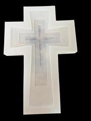 Handmade Cross Three Levels With Nails Mold For Resin