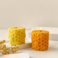 Honeycomb Silicone Cylinder Mold for Resin Casting & Candle Making