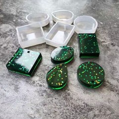 20pcs Epoxy Resin Casting Molds Silicone Mould for DIY Jewelry Pendant Making