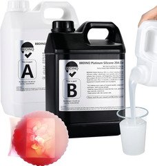 Silicone Mold Making Kit 20A – 1 Gallon/10 Lbs/160 Oz, Clear Translucent, 1:1 by
