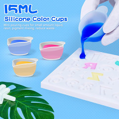 Silicone Resin Mixing Measuring Cups for Resin Supplies, 600ml/20oz Bowl, 250 &