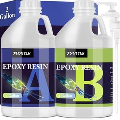 2 Gallon Crystal Clear Epoxy Resin Kit – Self-Leveling, High-Gloss Finish