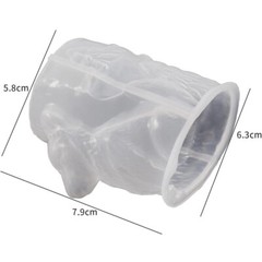 Wolf Cylinder Silicone Mold Resin Mold Animal Candle Mold Animal Soap Wax Candle