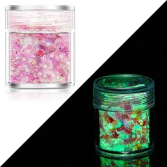 24 Colors Luminous Sequins Glow in the Dark Glitters Fillers for DIY Epoxy Resin