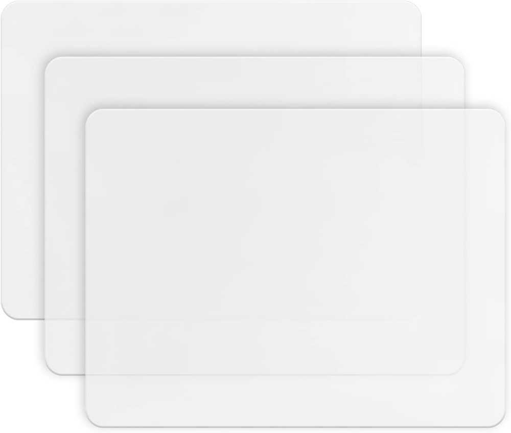 3PCS Medium Silicone Mat for Crafts, Resin Jewelry Casting Molds Mat, Placemat,