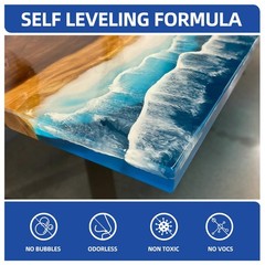 1 Gallon Crystal Clear Epoxy Resin Kit NotYellowing NoBubble, Self Leveling …