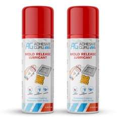 Adhesive Guru Silicone Mold Release Aerosol Spray (2×6.76 fl oz) Lubricant Ag…