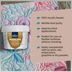 5.3 Oz Professional Thick Modeling Paste High Density Acrylic Medium White