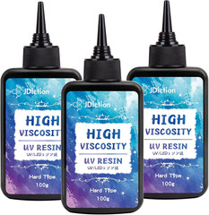UV Resin, Upgrade 300g High Viscosity Hard UV Resin with Crystal Clear Resins Ki