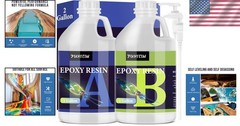 2 Gallon Crystal Clear Epoxy Resin Kit – Self-Leveling, High-Gloss Finish