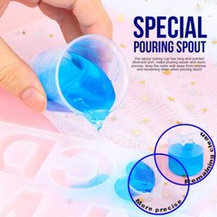 50ml/1.7oz Epoxy Mixing Cups, 38PCS Graduated Epoxy Resin Cups, Resin Mixing …