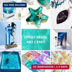 Crystal Clear Epoxy Resin Kit, 16OZ Epoxy Kit – High-Gloss & Bubbles Free, Self-