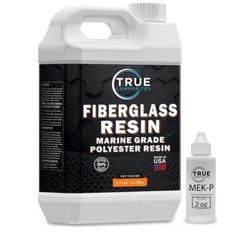Fiberglass Laminating Resin & Hardener Marine Grade Polyester 1 Gallon Kit