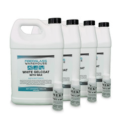 White Gel Coat (4 Gallon, with Wax) Incl. 2 oz Catalyst- Superior Grade- ISO NPG