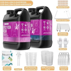 Clear Epoxy Resin Kit Fast Drying Food Grade Self Leveling Art Crafts Jewelry US