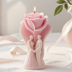 Couple Love Cylinder Molds Silicone Wave Spiral Candle Mold – Silicone Resin Cas