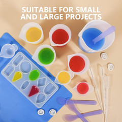 Silicone Measuring Cups for Resin, Resin Supplies with 250&100Ml