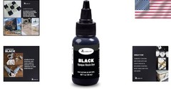 Liquid Color Dye Black – 1 oz, Highly Concentrated, Versatile for Resin & Art…