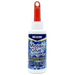 Beacon Mosaic Glue 2oz Non-Toxic Water Resistant Adhesive for Tiles & Crafts