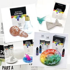 Silicone Mold Making Kit Liquid Silicone Rubber Bubble Free Translucent Clear…