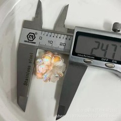 10Pcs DIY Handmade Luminous Resin Flower Shiny Accessories Ornament Craft Decor