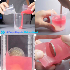 Silicone Mold Making Kit 20A – 1 Gallon/10 Lbs/160 Oz, Clear Translucent, 1:1 by