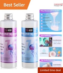 Silicone Mold Making Kit Translucent Clear 20.46oz 4H Fast Cure DIY Crafts
