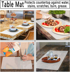 3PCS Medium Silicone Mat for Crafts, Resin Jewelry Casting Molds Mat, Placemat,
