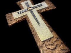 Handmade Cross Three Levels With Nails Mold For Resin