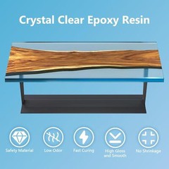 Epoxy Resin-1 Gallon, Crystal Clear Epoxy Resin Kit, No Yellowing No Bubble Art