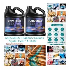 Clear Epoxy Resin – Bulk 32oz/64oz/1 Gallon/2 Gallons Kit – DIY River Table Top