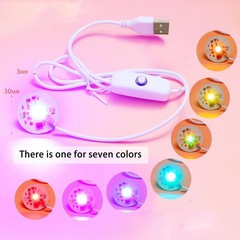 3Pcs Resin Silicone Mold Project Accessories USB Circular Light Strip round