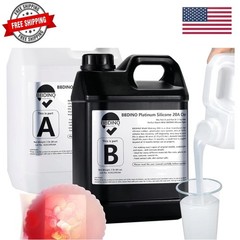 Silicone Mold Making Kit 20A – 1 Gallon/10 lbs/160 Oz, Clear Translucent, 1:1…